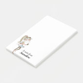 ハッ10代のプパーソナライズされた女 ポストイット (アングル)