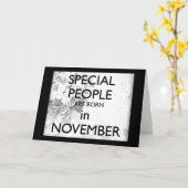 ハッ****11月***誕生日 カード (黄色い花)