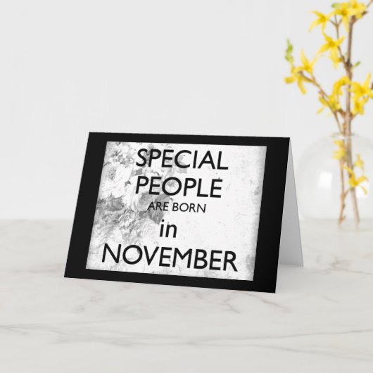 ハッ****11月***誕生日 カード (黄色い花)