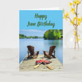 ハッ*****6月*****誕生日 カード (黄色い花)