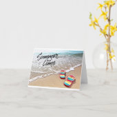 ハッ**7月誕生日** カード (黄色い花)