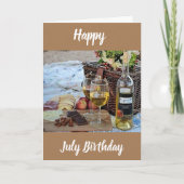 ハッ*****7月*****誕生日 カード (正面)