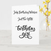 ハッ*****7月*****誕生日**HER** カード (黄色い花)