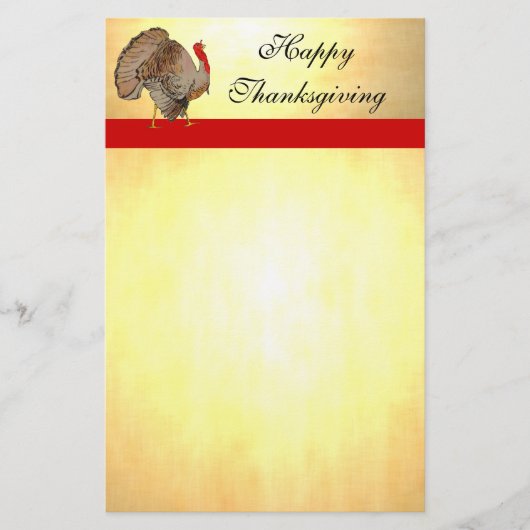 ハッ#Thanksgiving #Turkey #Stationery 便箋 (正面)
