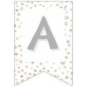 ハティ紙吹雪水彩ドット束フラグ バンティングフラッグ (第3の旗)