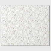ハティ紙吹雪水彩網点ラッピング紙 ラッピングペーパー (フラット)