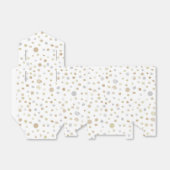 ハティ紙吹雪水色ドット優先ボックス フェイバーボックス (折り畳みなし)