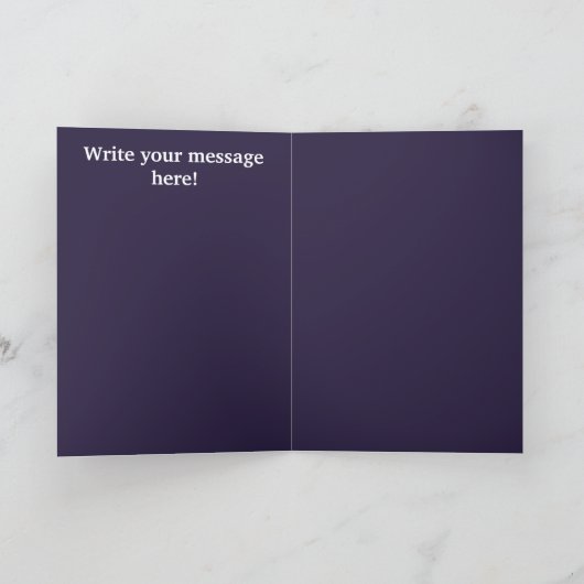 ハディース・ムバラク 折りたたみ式グリーティングカード カード (内部)