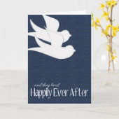 ハトおめでとうカード カード (黄色い花)