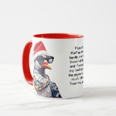 ハトおもしろいの休日の生存のヒント マグカップ (正面左)