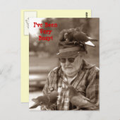 ハトおもしろいハト ポストカード (正面/裏面)