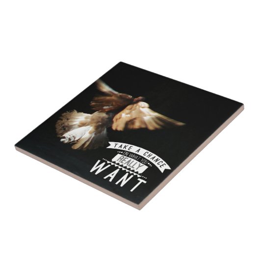 ハトがチャンスを得る タイル (側面)