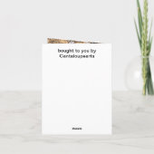 ハトがハイツ・カードの橋の上に カード (裏面)