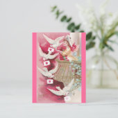 ハトがバレンタインを投稿 シーズンポストカード (スタンド正面)