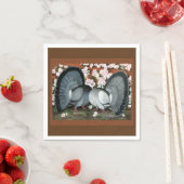 ハトがマッチ スタンダードカクテルナプキン (インサイチュ)