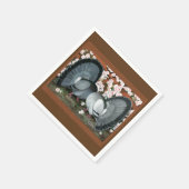 ハトがマッチ スタンダードカクテルナプキン (角)