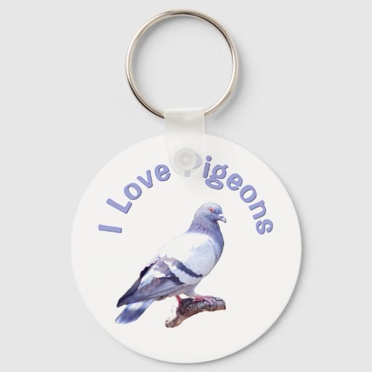 ハトが大好き キーホルダー (正面)