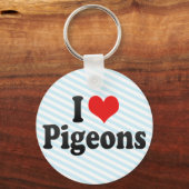 ハトが大好き キーホルダー (正面)