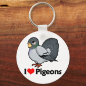 ハトが大好き キーホルダー (正面)