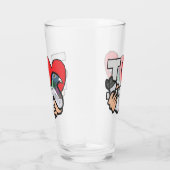 ハトが大好き タンブラーグラス (右)