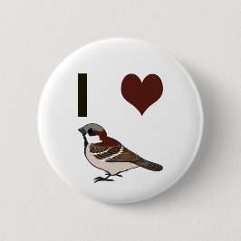 ハトが好き 缶バッジ