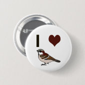 ハトが好き 缶バッジ (正面&裏面)