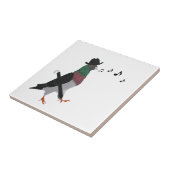 ハトが町を歩いている タイル (側面)