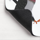 ハトが町を歩いている マウスパッド (コーナー)