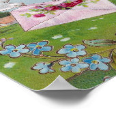 ハトが郵便を配達する ポスター (角)