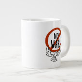 ハトとの戦いはない ジャンボコーヒーマグカップ (正面右)