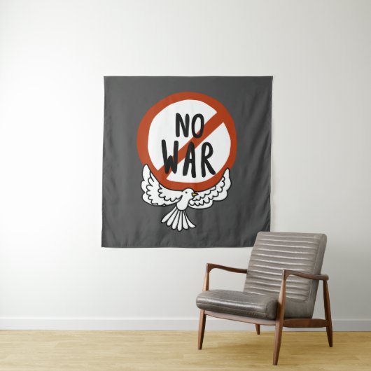 ハトとの戦いはない タペストリー (インサイチュ)