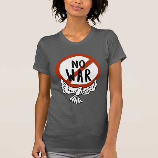 ハトとの戦いはない Tシャツ (正面)
