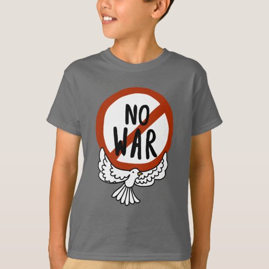 ハトとの戦いはない Tシャツ (正面)