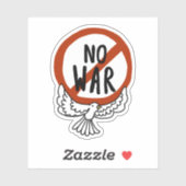 ハトとの戦争なし シール (シート)