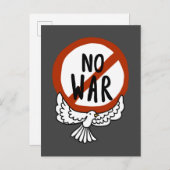 ハトとの戦争なし ポストカード (正面/裏面)