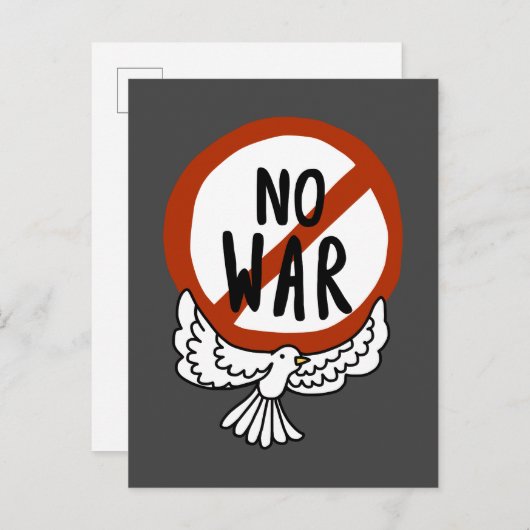 ハトとの戦争なし ポストカード (正面/裏面)