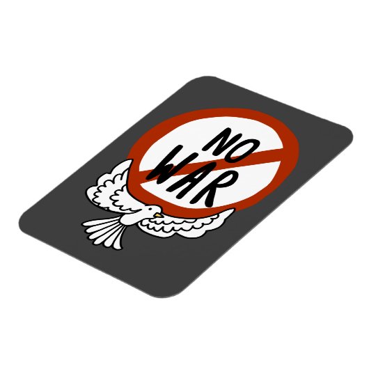 ハトとの戦争なし マグネット (左側)