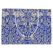 ハトとウサギ、ウィリアム・モリス・ラージ抱き枕 ラージペーパーバッグ (裏面)