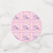 ハトとクロスベビーの洗礼を持つピンクのバゾウ コンフェッティ (スモール正面)