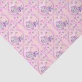 ハトとクロスベビーの洗礼を持つピンクのバゾウ 薄葉紙 (詳細)