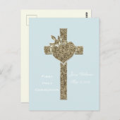 ハトとハートとの最初の聖餐式 ポストカード (正面/裏面)