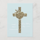 ハトとハートとの最初の聖餐式 ポストカード (正面)