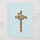 ハトとハートとの最初の聖餐式 招待状 (正面/裏面)