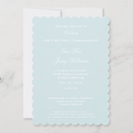 ハトとハートとの最初の聖餐式 招待状