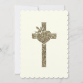 ハトとハートとの最初の聖餐式 招待状 (正面)