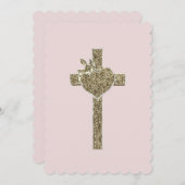 ハトとハートとの最初の聖餐式 招待状 (正面/裏面)