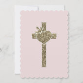 ハトとハートとの最初の聖餐式 招待状 (正面)