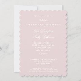 ハトとハートとの最初の聖餐式 招待状