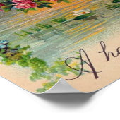 ハトとバラの誕生日 ポスター (角)