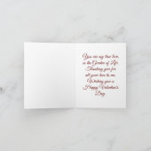 ハトとバラバレンタインカード シーズンカード (内部)